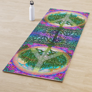 Arbre de tapis de yoga de Namaste de symbole de
