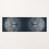 Arbre de tapis éloigné de yoga de galaxie de la (Devant (Horizontal))