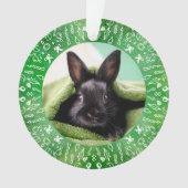 Arbre de vacances lapin noir DIY vert  (devant)
