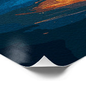 Arbre de Vie Ardente | Art Mural de Nature Abstrai (Coin)