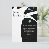 ARBRE DE VIE avec ÉTOILES Invitation Bat mitzvah (Debout devant)