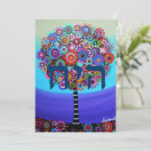 Arbre de vie Bar Bat B'nai Mitzvah Invitations (Debout devant)