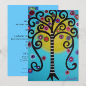 ARBRE DE VIE BAR MITZVAH INVITATION (Devant / Derrière)