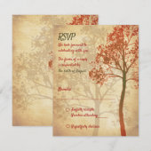 Arbre de vie Barre Mitzvah Carte de réponse (Devant / Derrière)