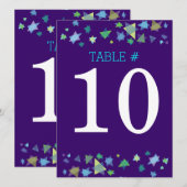 ARBRE DE VIE Bat mitzvah Numéro de table Carte de (Devant / Derrière)