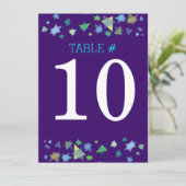 ARBRE DE VIE Bat mitzvah Numéro de table Carte de (Debout devant)