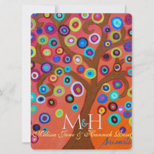 Arbre de vie B'not Mitzvah Invitations