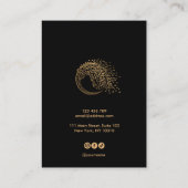 Arbre de vie Carte de visite de lune d'arbre spiri (Dos)