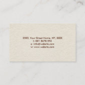 Arbre de vie - Carte de visite d'infini (Dos)