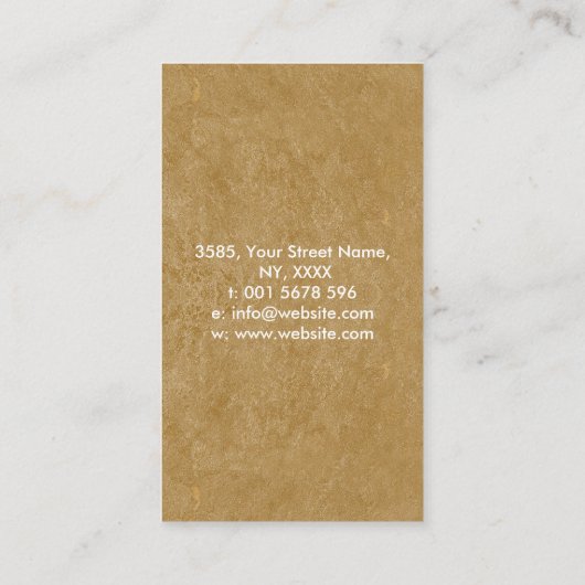 Arbre de vie - Carte de visite d'infini (Dos)