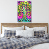 Arbre de Vie Celtique Toile Abstraite Texturée (Insitu(Chambre))