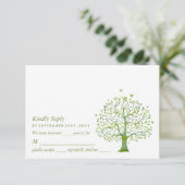 Arbre de vie, Elégant mariage carte RSVP (Debout devant)