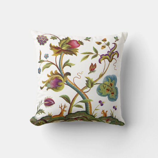 Arbre de vie Faux Coussin brodé (Recto)