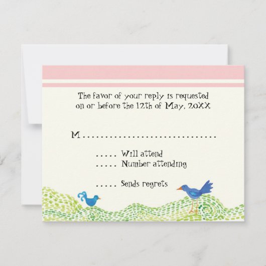 Arbre de vie, Fille lunaire Cartes de réponse RSVP (Devant)