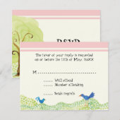 Arbre de vie, Fille lunaire Cartes de réponse RSVP (Devant / Derrière)