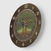 Arbre de vie grande horloge (Angle)