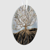 Arbre de vie - Le marbre perle, or et noir (devant)