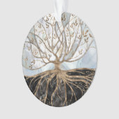 Arbre de vie - Le marbre perle, or et noir (devant)