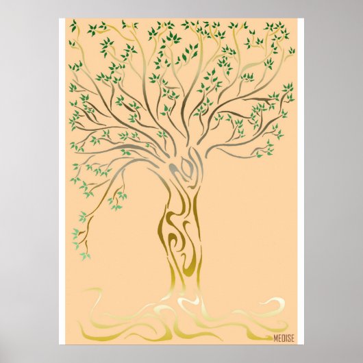 Arbre de vie (Levensboom) Poster (Voorkant)