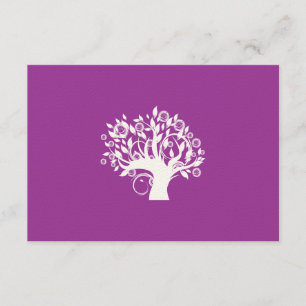 Arbre de vie Mariage juif hébreu RSVP violet