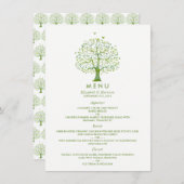 Arbre de vie, menu Mariage élégant (Devant / Derrière)