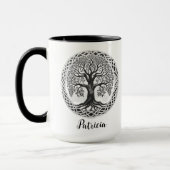 Arbre de vie Mug personnalisé, Dons écossais (Gauche)