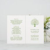 Arbre de vie, programme de mariage élégant (Debout devant)