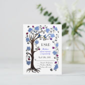 Arbre de vie RSVP bleu/blanc (Debout devant)