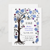 Arbre de vie RSVP bleu/blanc (Devant / Derrière)