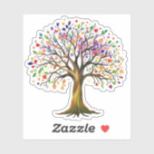Arbre de vie sticker vinyle (Feuille)
