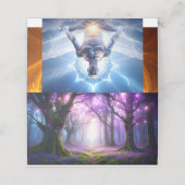 Arbre de Vie Zen Carte Pliée de Placement (Extérieur déplié)