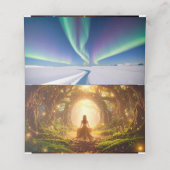 Arbre de Vie Zen Carte Pliée de Placement (Intérieur déplié)