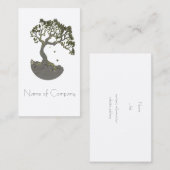 Arbre de zen, cartes de visite (Devant / Derrière)