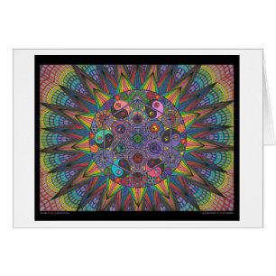 Arbre de zen de carte de la vie