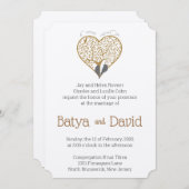 Arbre des coeurs Invitations de mariage (Devant / Derrière)