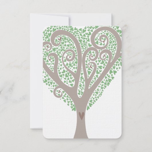 Arbre des coeurs mariage RSVP (Dos)