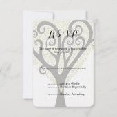 Arbre des coeurs mariage RSVP (Devant)