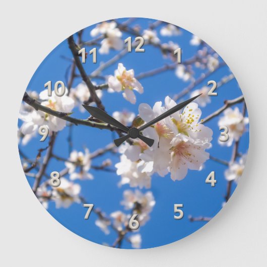 Arbre des fleurs horloge murale (Recto)