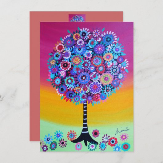 Arbre des invitations de bat mitzvah de barre de (Devant / Derrière)