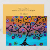 Arbre des invitations de B'nai Mitzvah de batte de (Devant / Derrière)