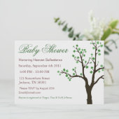 Arbre Design Baby Shower Invitations (Debout devant)