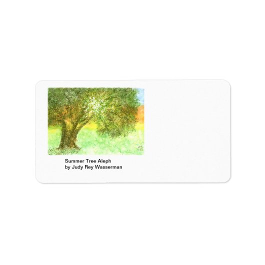 Arbre d'été Aleph Étiquette (Devant)