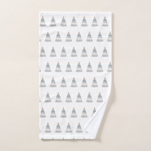 Arbre d'hiver de Noël (Serviette à main)