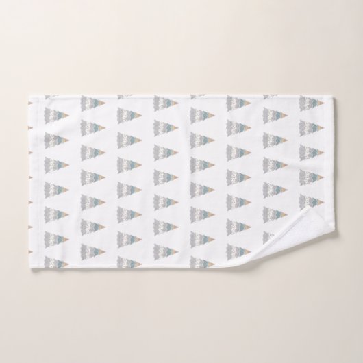 Arbre d'hiver de Noël (Serviette à main)