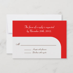 Arbre d'hiver Red Snowflake Réponse / Cartes RSVP