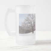 Arbre d'hiver Verre décongelé Bière Mug (Gauche)