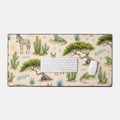 Arbre divi d'Aruba, âne, iguane, cactus (Clavier et souris)
