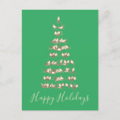 Arbre d'oiseaux artistiques Carte de vacances pers (Devant)