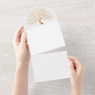 Arbre d'or de la Faire-part de mariage de vie