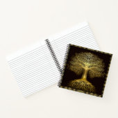 Arbre d'or de la vie Carnet rustique antique (Intérieur)